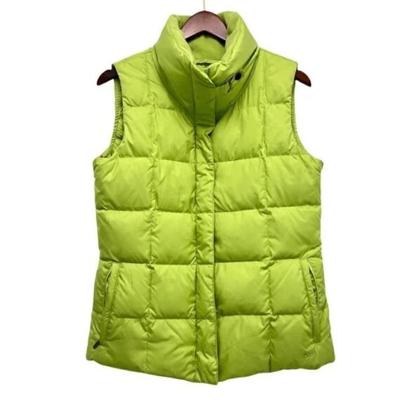 Eddie Bauer Green Premium Goose Down Puffer Vest Size XS - Picture 1 of 5
